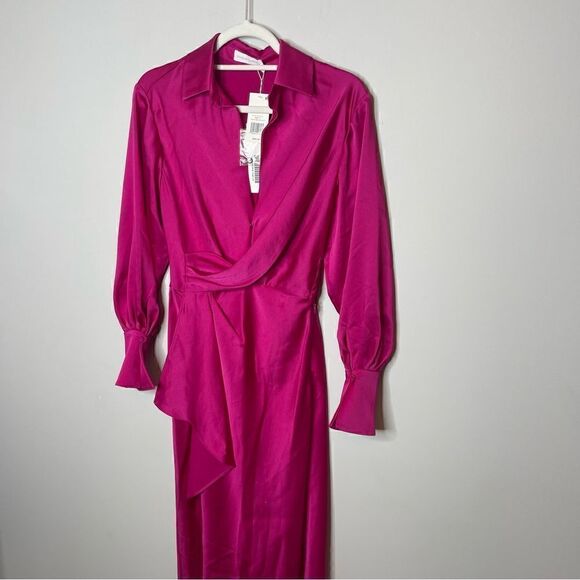 Simkhai Talia Satin Midi dress  NWT Size 0 - Picture 7 of 11